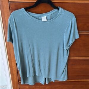 Athleta Blue With Ease Short Sleeve Tee